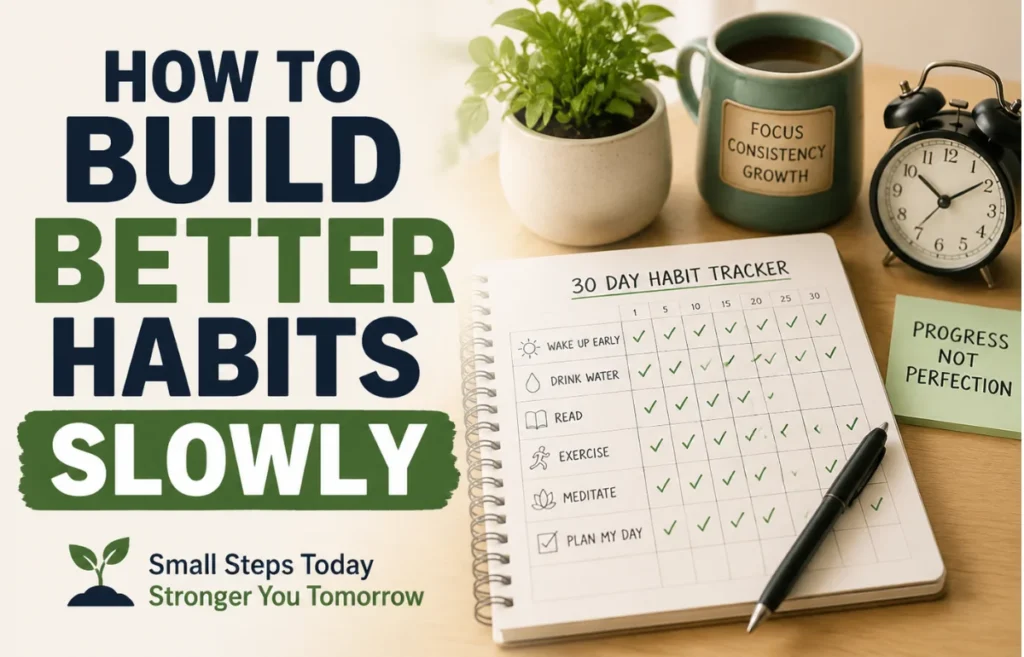How to Build Better Habits Slowly with habit tracker
