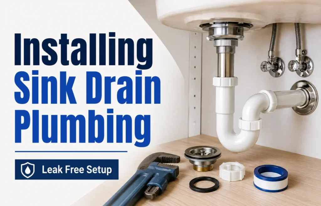 Installing Sink Drain Plumbing under sink