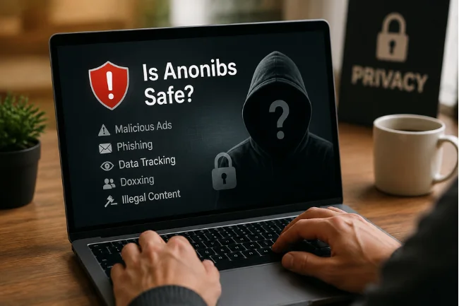 Anonibs safety risks on laptop screen