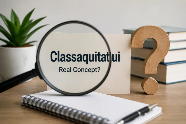 Classaquitatui real concept analysis with magnifying glass