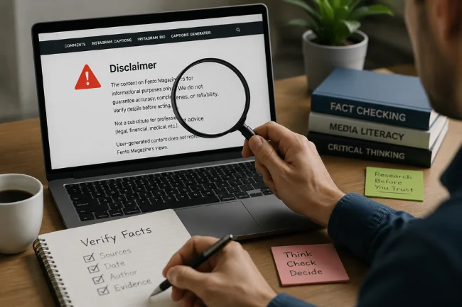 Fentomagazine.com reliability review and fact checking process