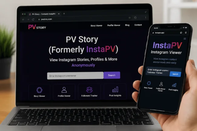 InstaPV vs PV Story website comparison screen
