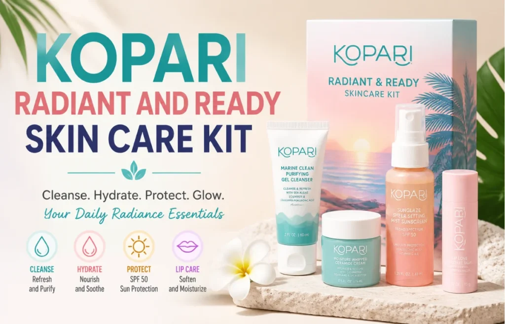 Kopari Radiant and Ready Skin Care Kit skincare set