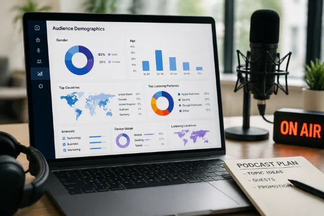 Backtofrontshow audience demographics dashboard