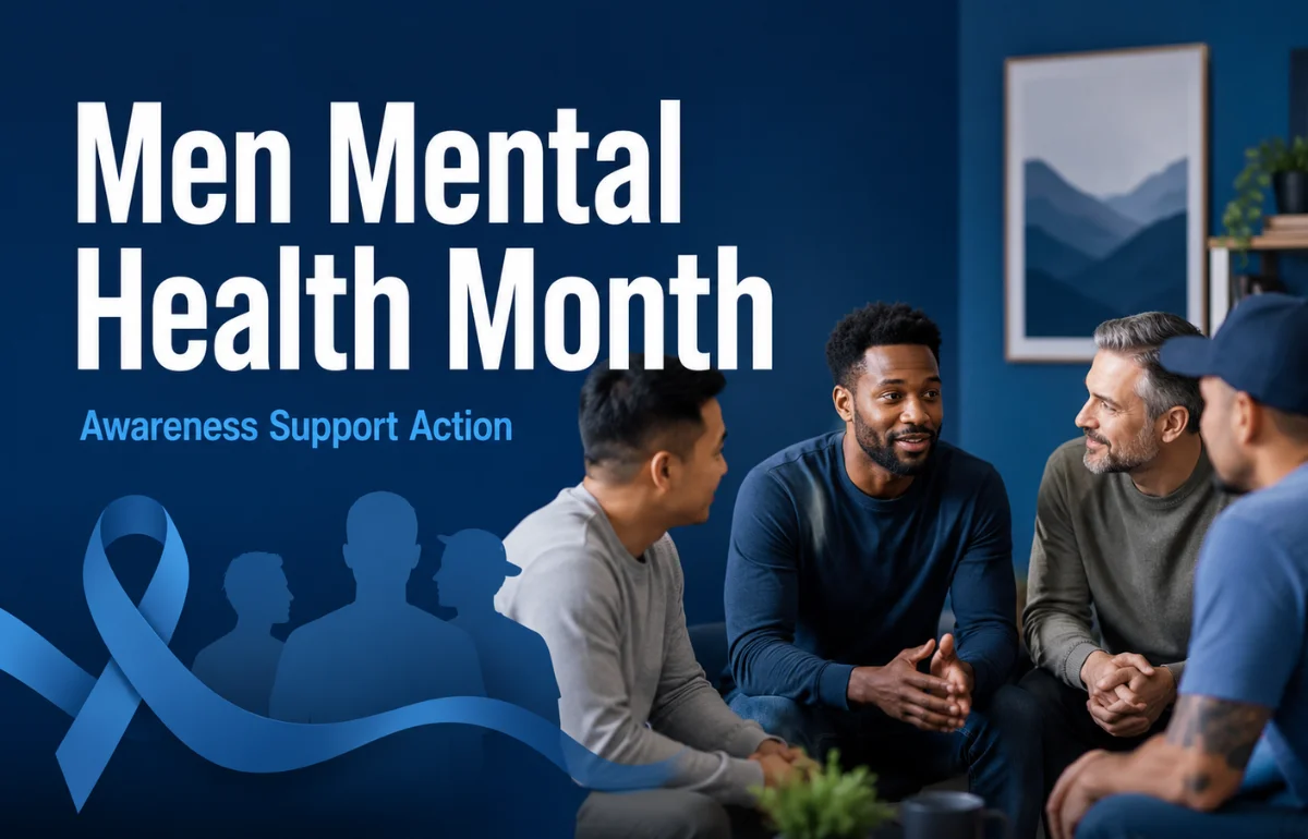 Men Mental Health Month support group