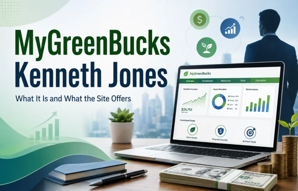 MyGreenBucks Kenneth Jones financial website overview