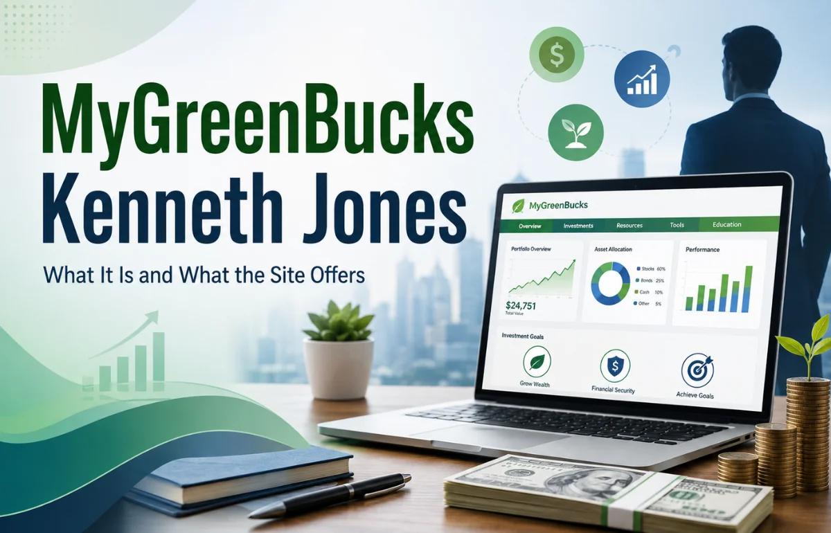 MyGreenBucks Kenneth Jones financial website overview