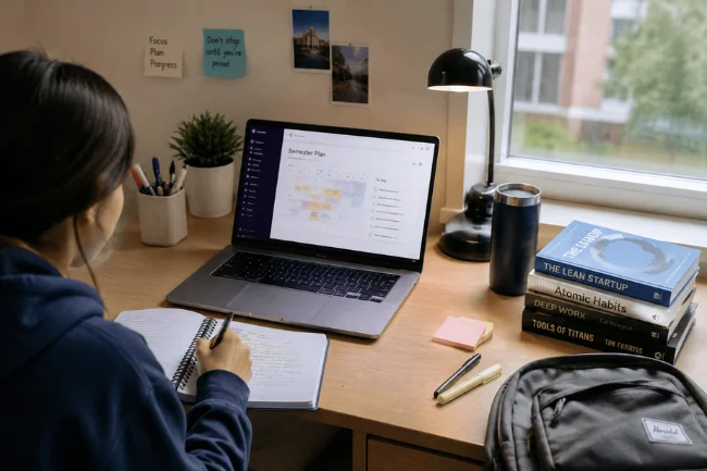 New Laptop Status for students with study setup