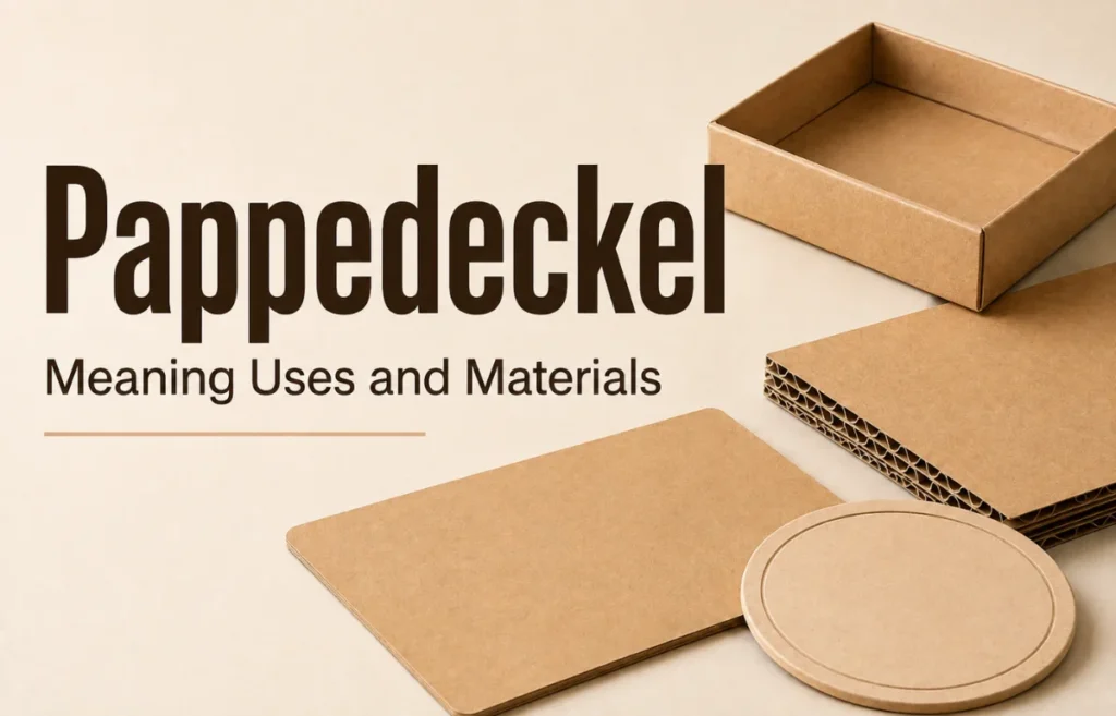 Pappedeckel cardboard materials and uses