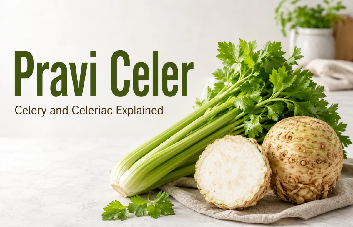 Pravi Celer with celery and celeriac