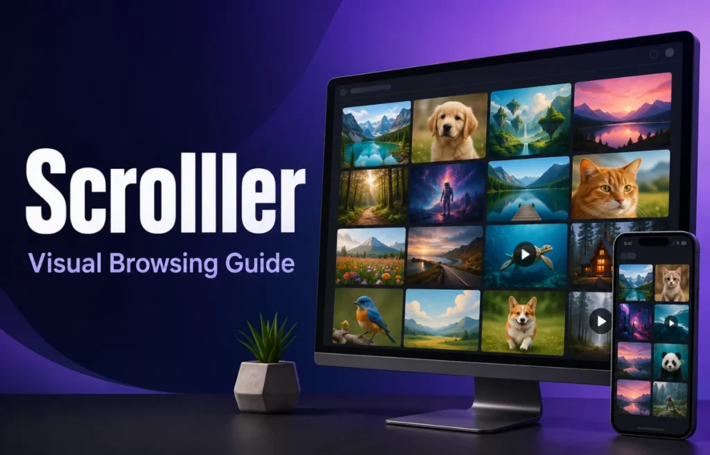 Scrolller visual browsing guide