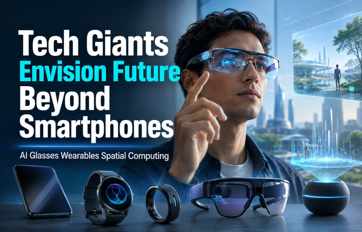 Tech Giants Envision Future Beyond Smartphones with AI glasses and wearables