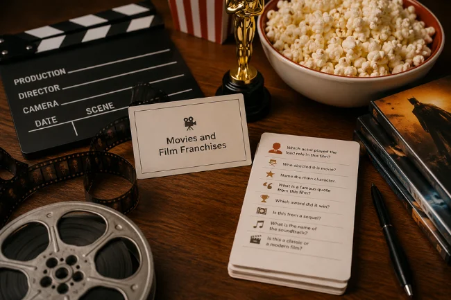 Movies and film franchises pop culture trivia categories