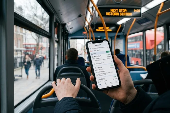 Multimodal journey planner route options