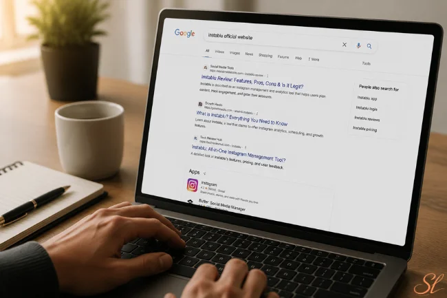 Instablu official website verification search process