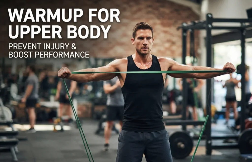 warmup for upper body with band