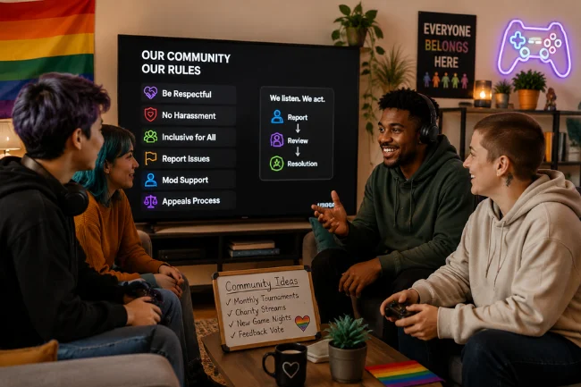 Gaymetu e community gaming space