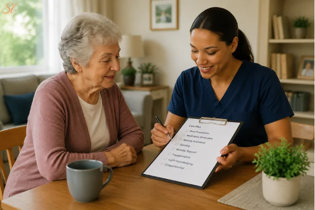 Elderly Caregiver Hourly Rate based on care needs and assistance level
