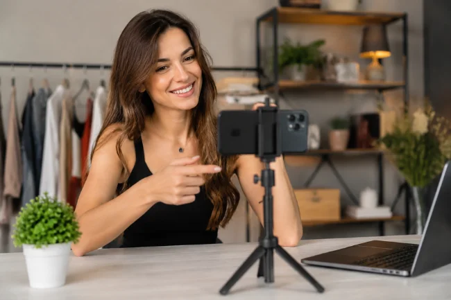 Social Media Girls creator recording content