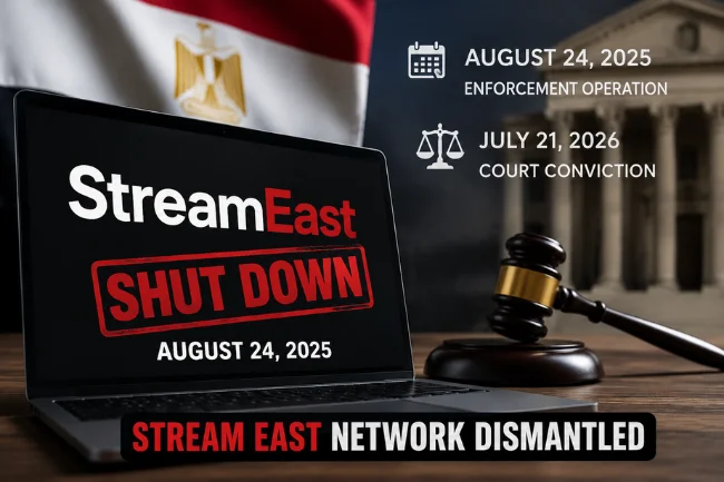 StreamEast shutdown news update