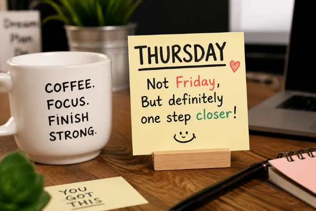 Thursday Meme Positive coffee desk idea