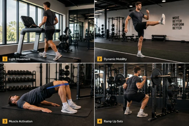Warmup for Leg Day exercises