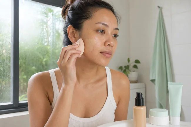 Acne Solutions Liquid Makeup Clinique for oily skin
