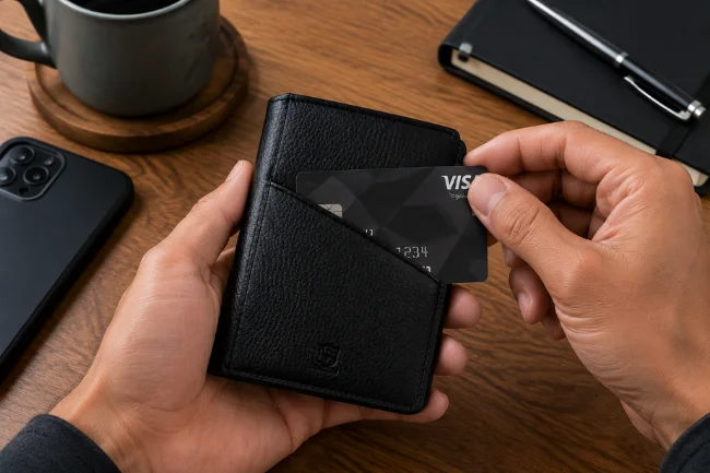Unity Leather Card Wallet everyday carry setup