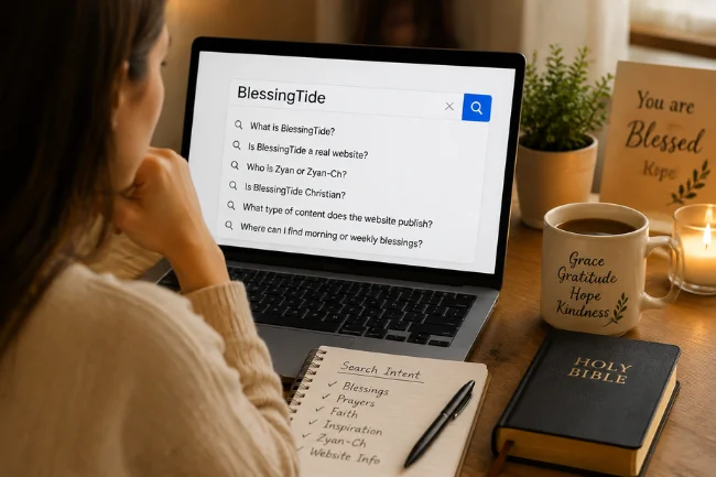 BlessingTide search intent research and questions