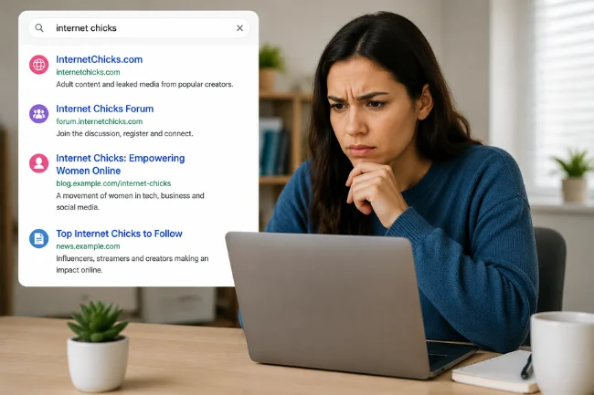 InternetChicks search confusion explained