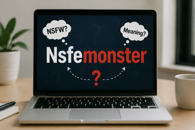Nsfemonster meaning confusion on laptop screen