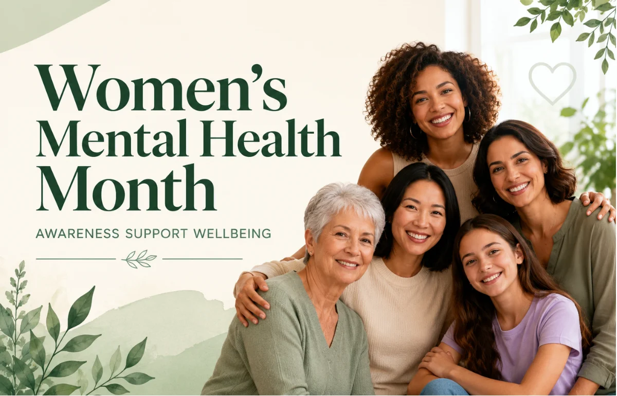Women’s Mental Health Month awareness image