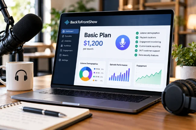 BackToFrontShow Pricing Basic plan