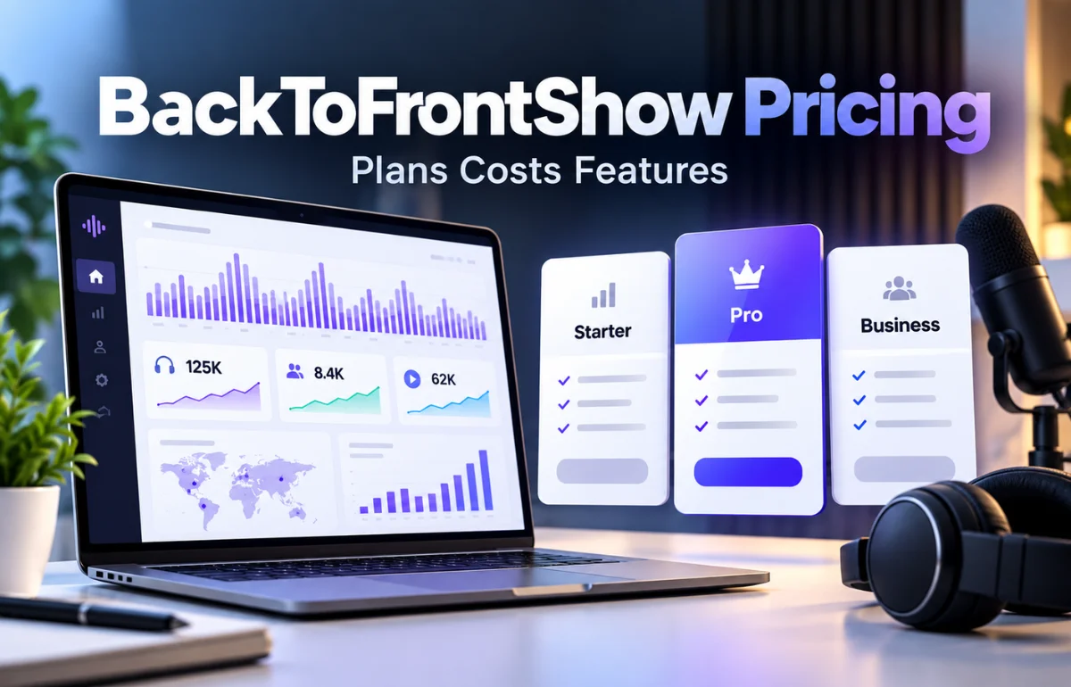 BackToFrontShow Pricing plans and analytics