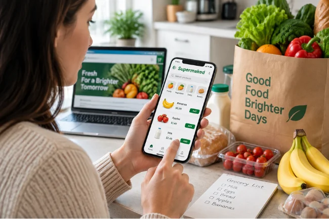 Supermaked grocery shopping app