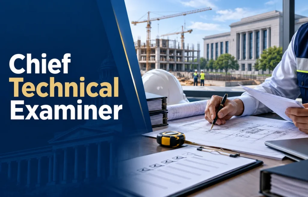 Chief Technical Examiner reviewing procurement documents