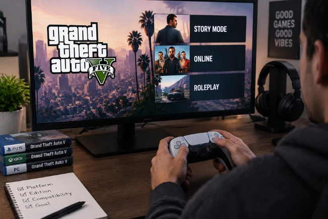 Wheon Grand Theft Auto mode selection guide image