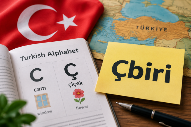 Çbiri and Turkish alphabet