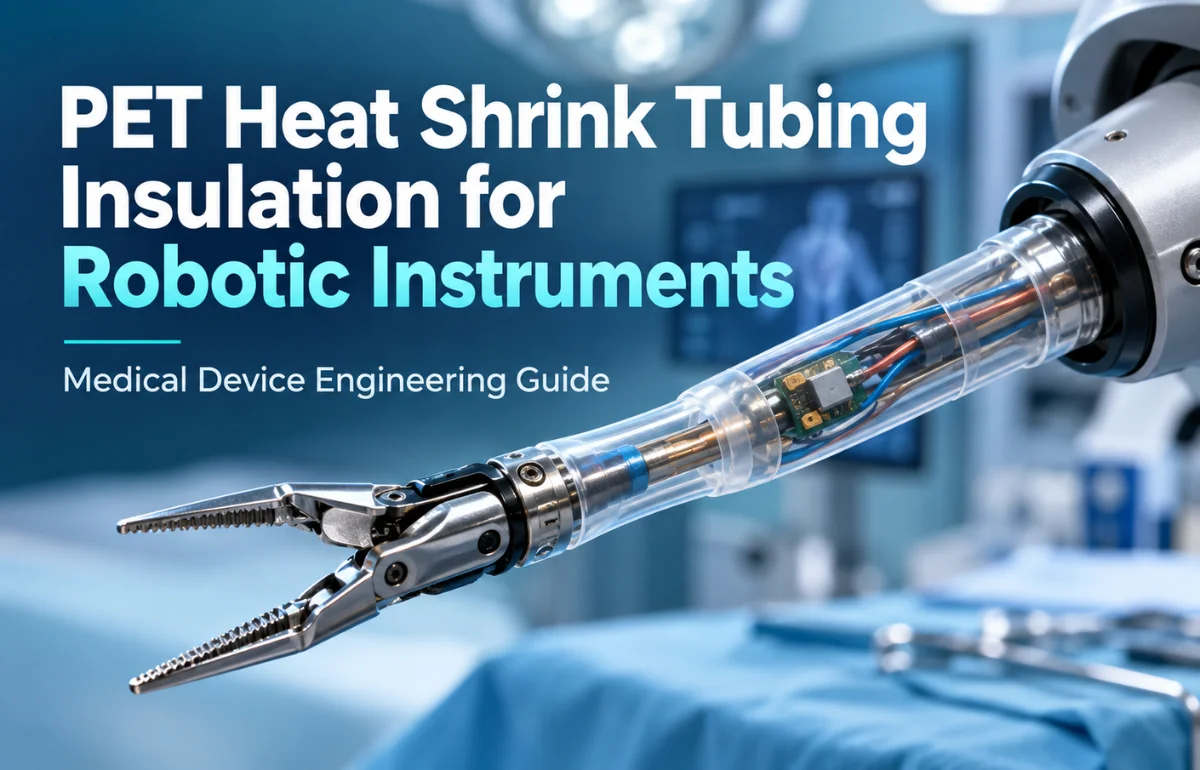PET Heat Shrink Tubing Insulation for Robotic Instruments