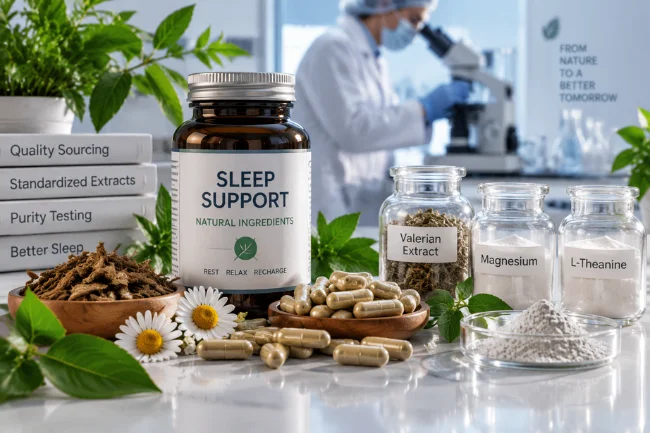 High quality sleep aid ingredients formulation and testing lab