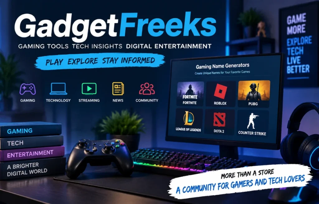 GadgetFreeks.com gaming tools and tech insights banner