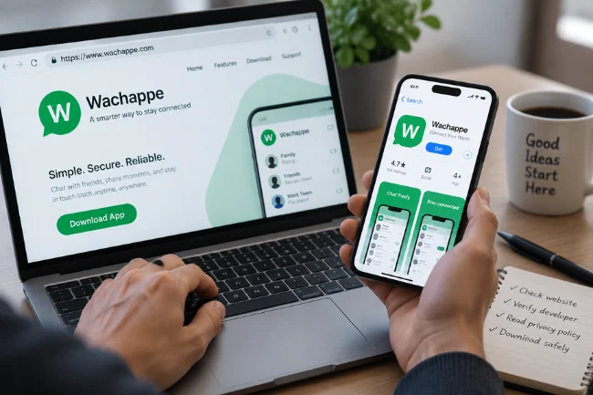 Wachappe website download verification guide image