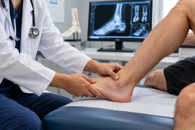 Hairline fracture diagnosis