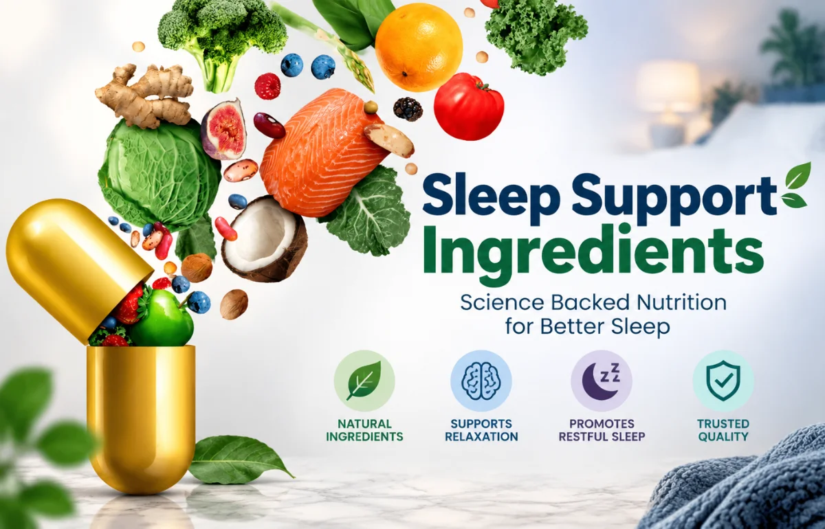 Sleep Support Ingredients with natural sleep supplement ingredients