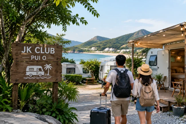Club Pui caravan stay at Pui O