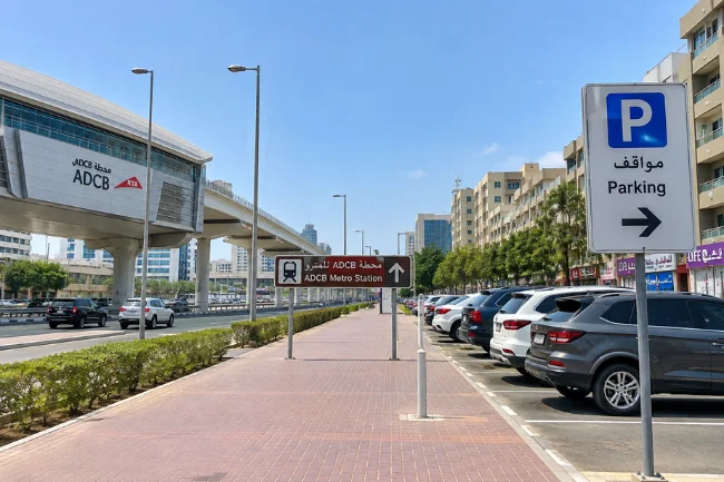 ADCB Metro Station parking