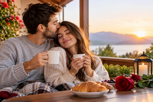 Beautiful Good Morning Sunday romantic couple
