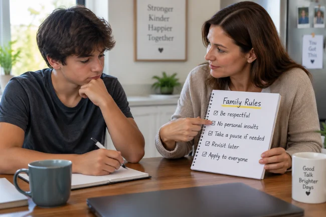 Dealing With Disrespectful Teenager setting rules