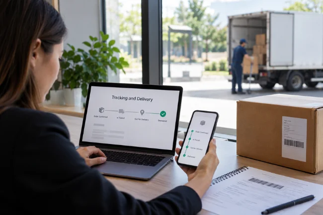 Transjoaimo shipment tracking and delivery