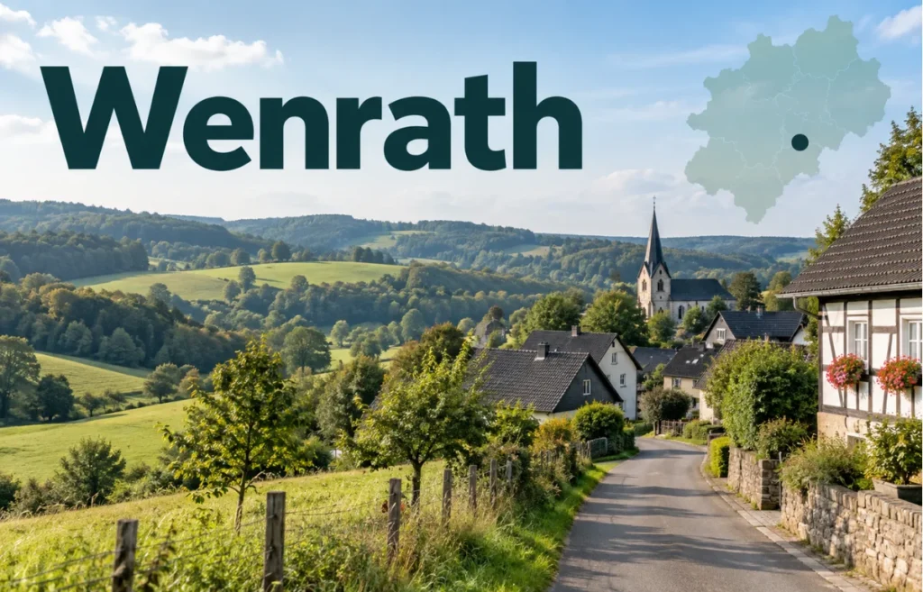 Wenrath village landscape in Germany